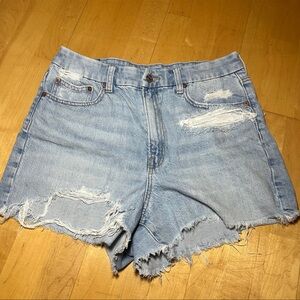 american eagle curvy 90s boyfriend short distressed